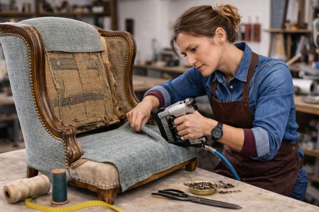 Restauration d'un fauteuil ancien
